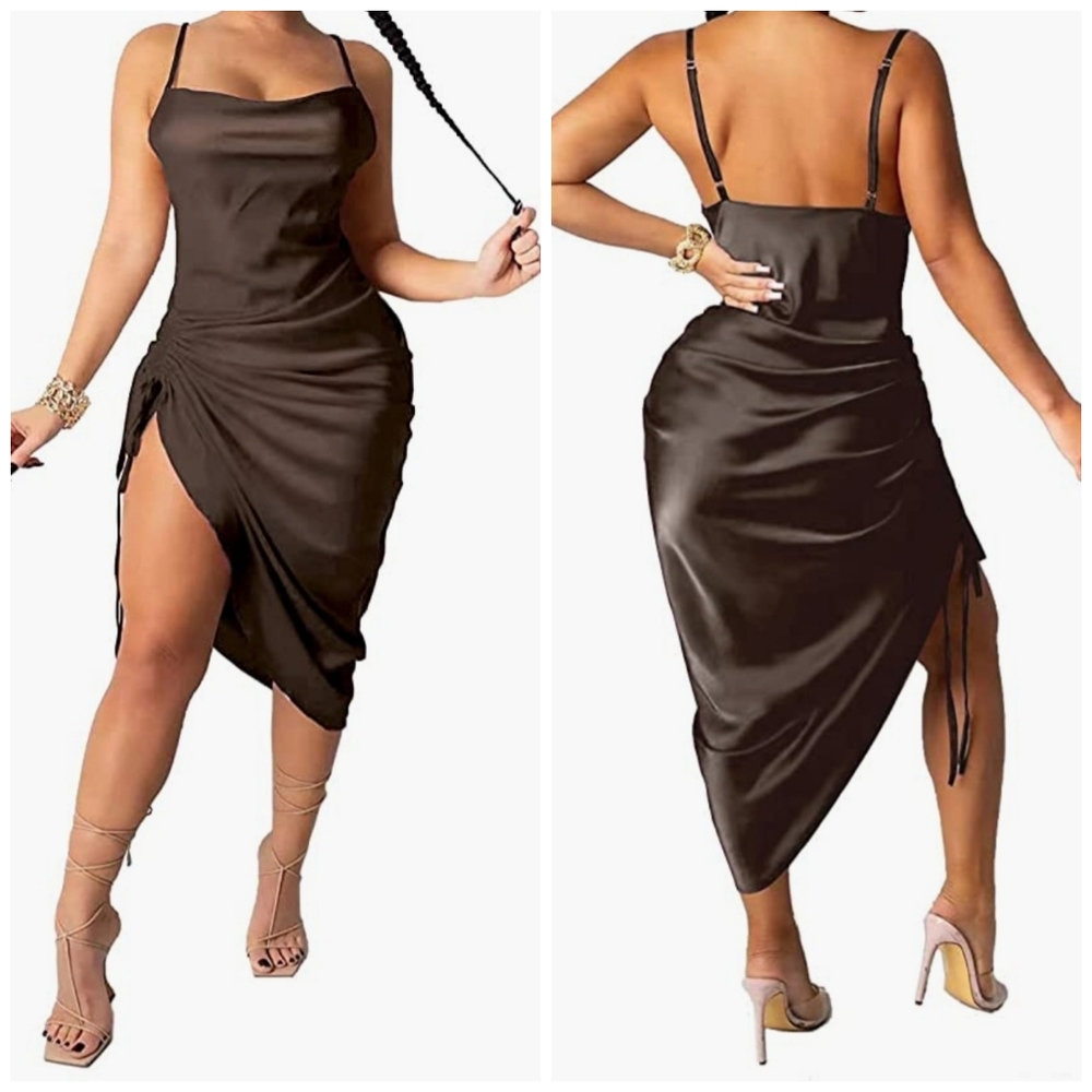 Ruched midi Dress new size M avaliable Strech Material.